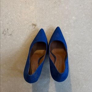Royal Blue Women's closed toe heels